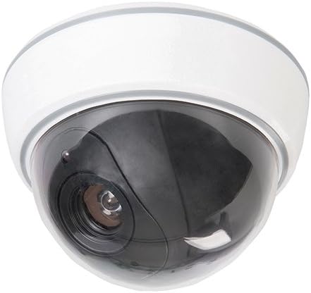 Silverline כלים 828951 דמה מצלמת כיפה אבטחה עם LED - לבן (1-Piece)