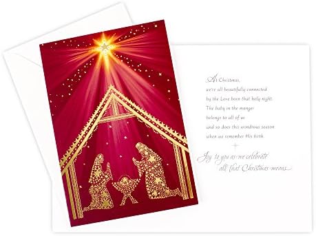סימן ההיכר דתי קופסאות כרטיסי חג המולד, סצנת המולד (16 כרטיסי חג המולד ו-17 מעטפות)