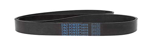 D&D PowerDrive 140J3 פולי-V חגורה, 3 הלהקה, גומי
